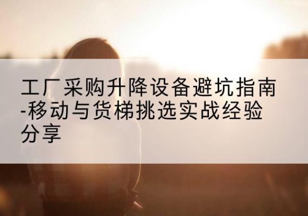 泸溪移动式升降机怎么选-工厂采购升降设备避坑指南-移动与货梯挑选实战经验分享